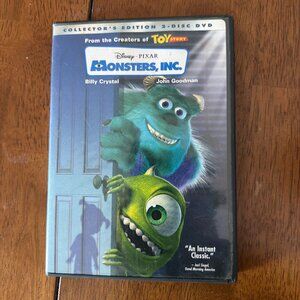 MONSTERS, INC. COLLECTOR’S EDITION 2-DISC DVD PIXAR DISNEY